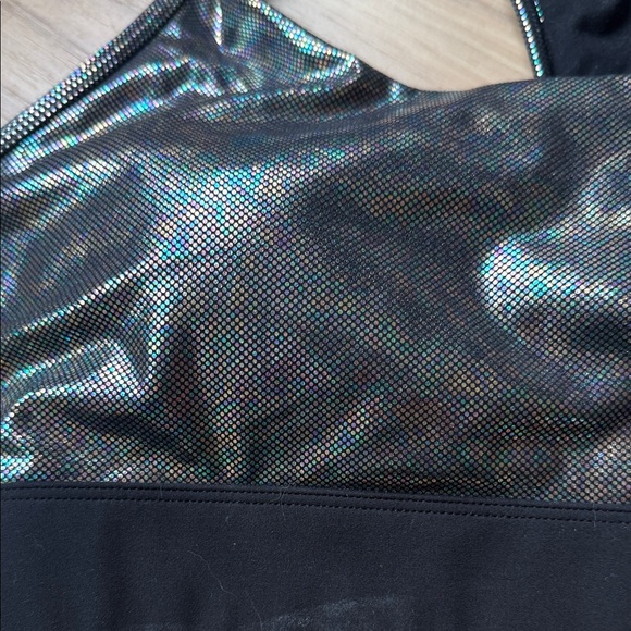 ZYIA Disco Black and Silver Sports Bra M Medium - Picture 6 of 6